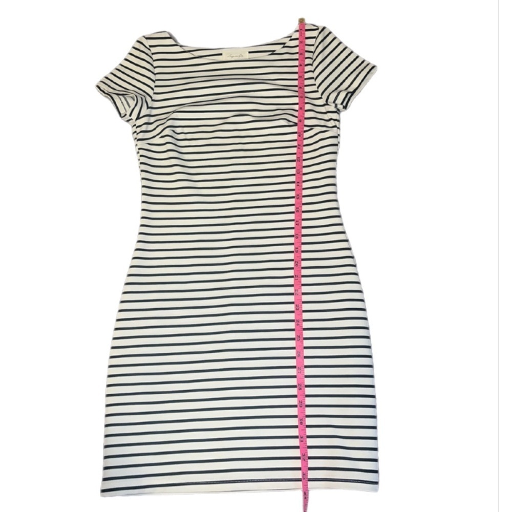 Sugarlips Black and White Striped Mini Dress- extra small - Picture 5 of 5